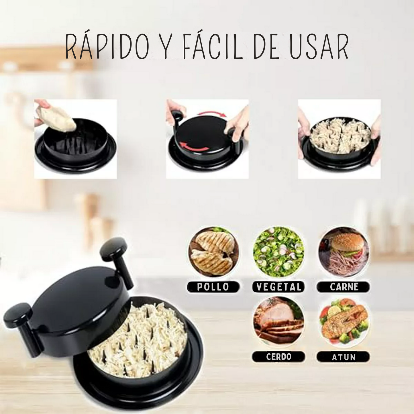 Combo Desmecha & Pica – 2 en 1 | Ahorra Tiempo en la Cocina + Envío Gratis
