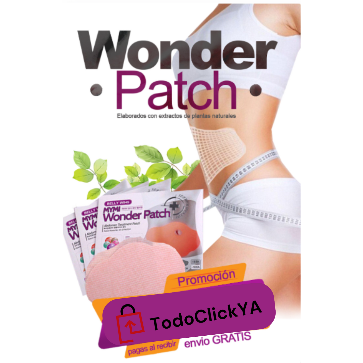Combo Reductor 3 en 1: Faja, Masajeador y Parche Abdominal